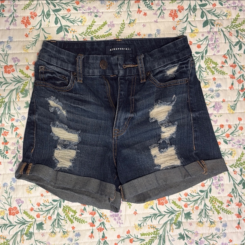 Aéropostale High Rise Denim Shorts